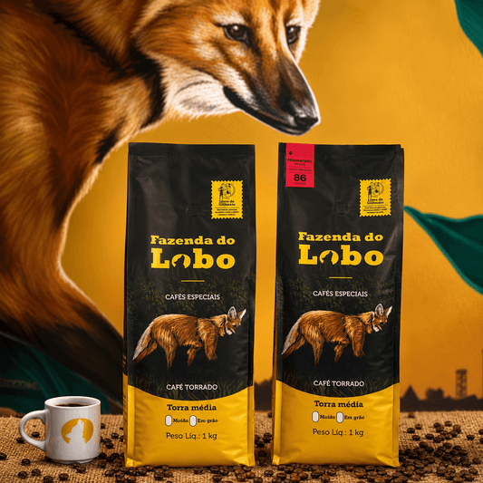 Kit 1kg Café Especial 1kg 84Pts e 86Pts 100% Arábica Fazenda do Lobo