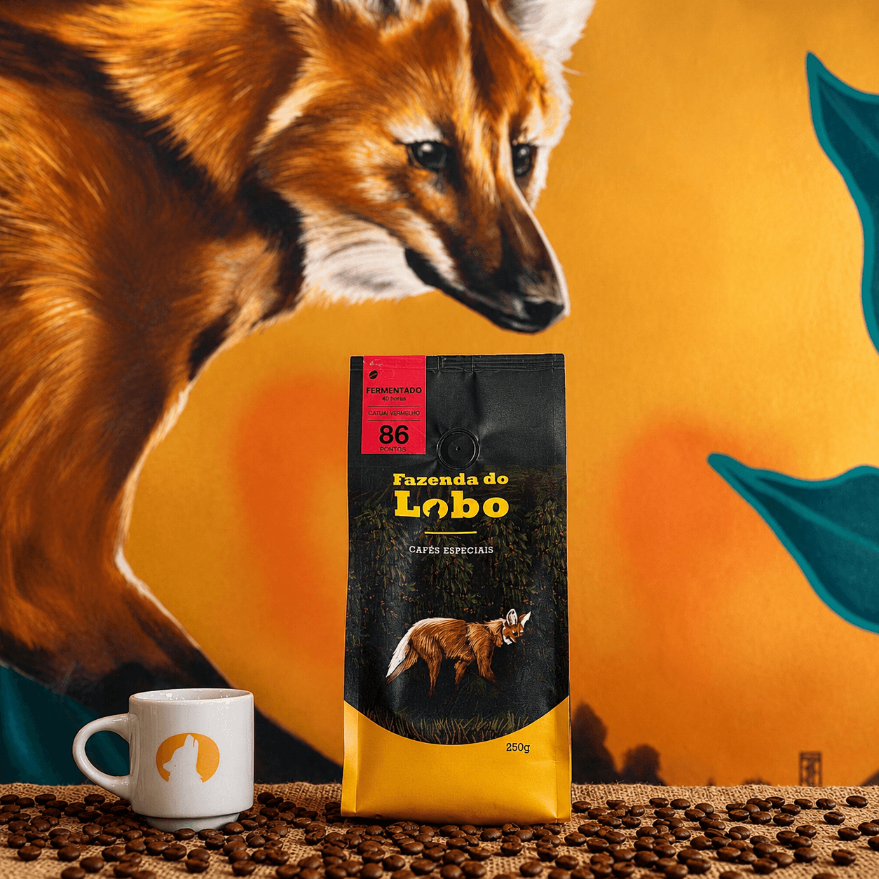 Café Especial 86Pts Fermentado 250g 100% Arábica Fazenda do Lobo