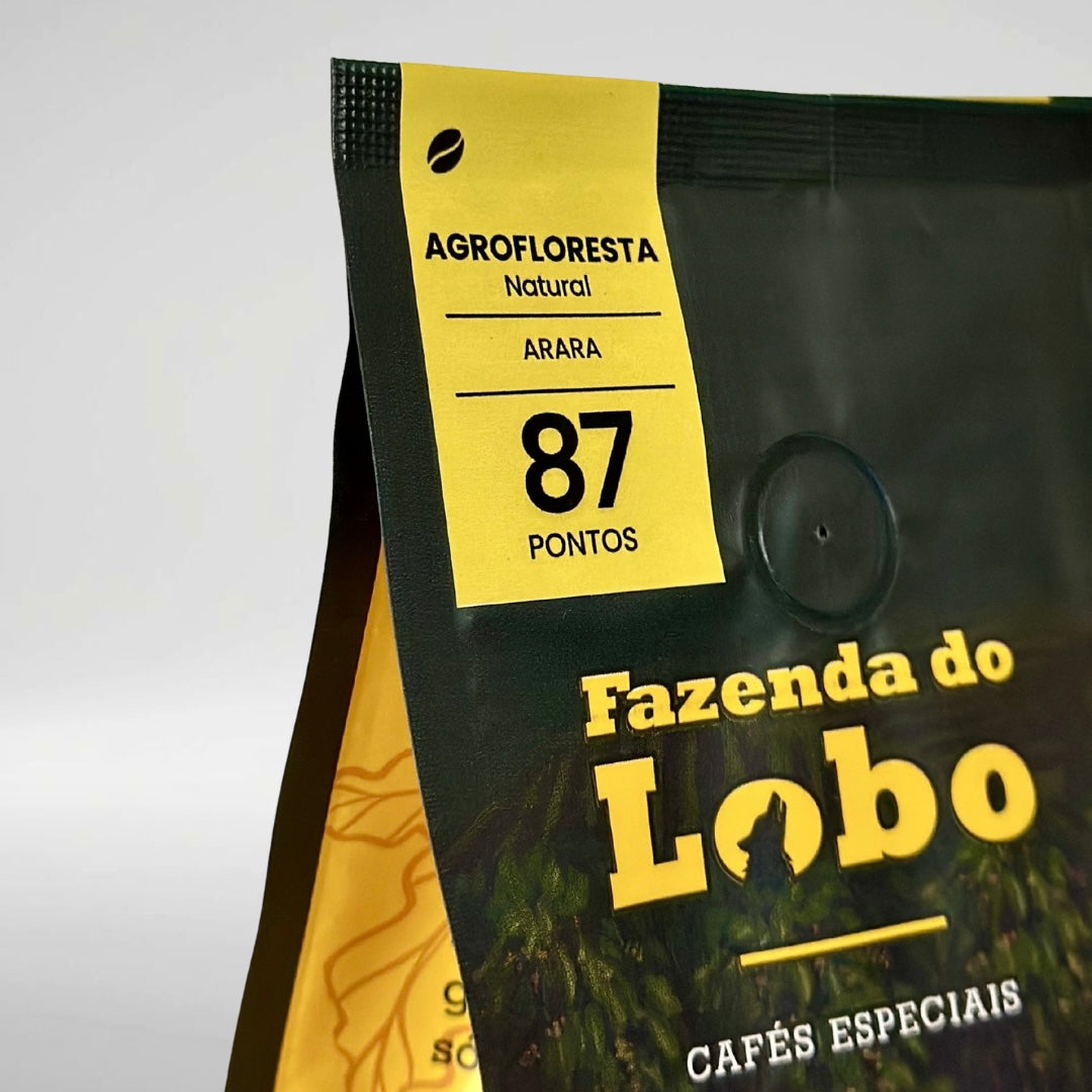 Café Especial 87Pts Agrofloresta 500g 100% Arábica Fazenda do Lobo