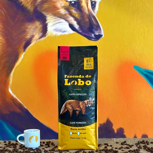 Café Especial 86Pts Fermentado 1kg 100% Arábica Fazenda do Lobo