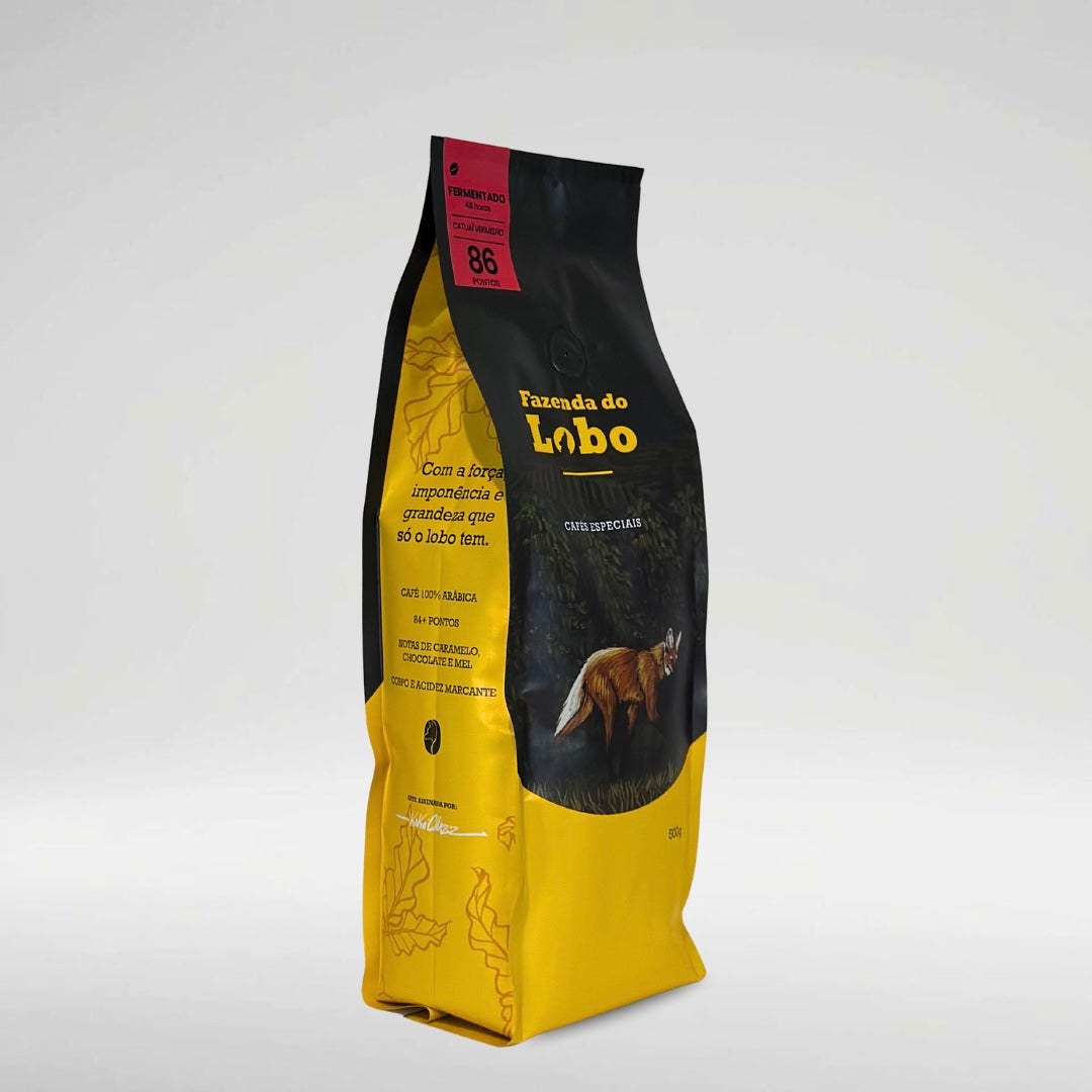 Café Especial 86Pts Fermentado 500g 100% Arábica Fazenda do Lobo