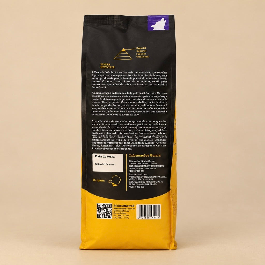 Café Especial 88Pts Exótico 1kg 100% Arábica Fazenda do Lobo