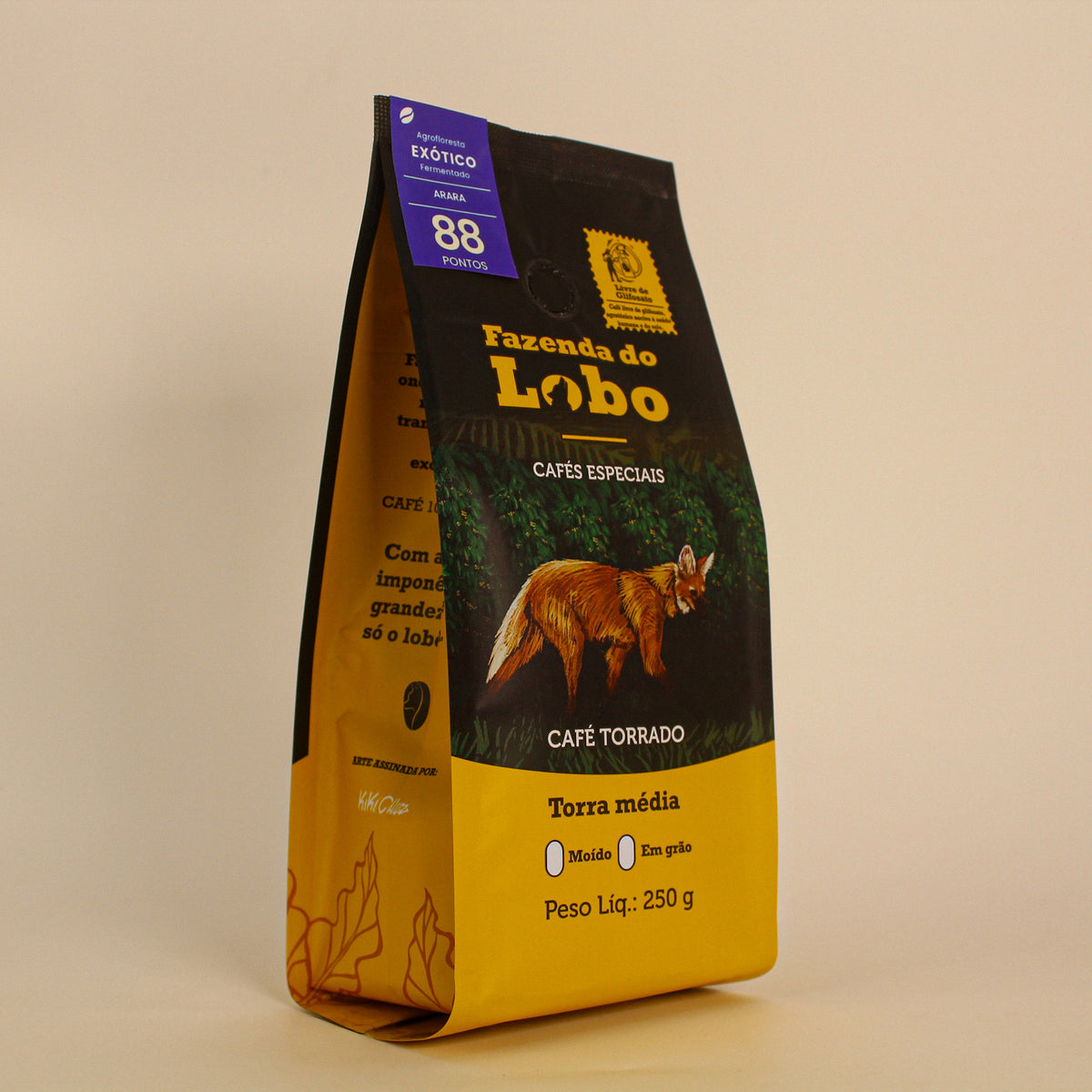 Café Especial 88Pts Exótico 250g 100% Arábica Fazenda do Lobo