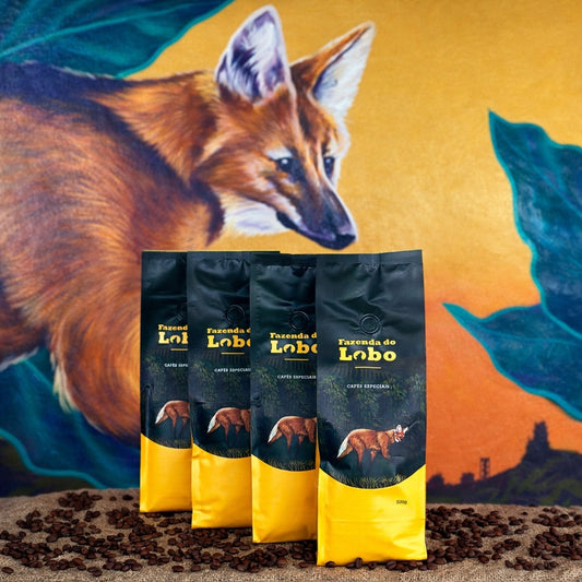 Kit 4un Café Especial 84Pts 500g 100% Arábica Fazenda do Lobo