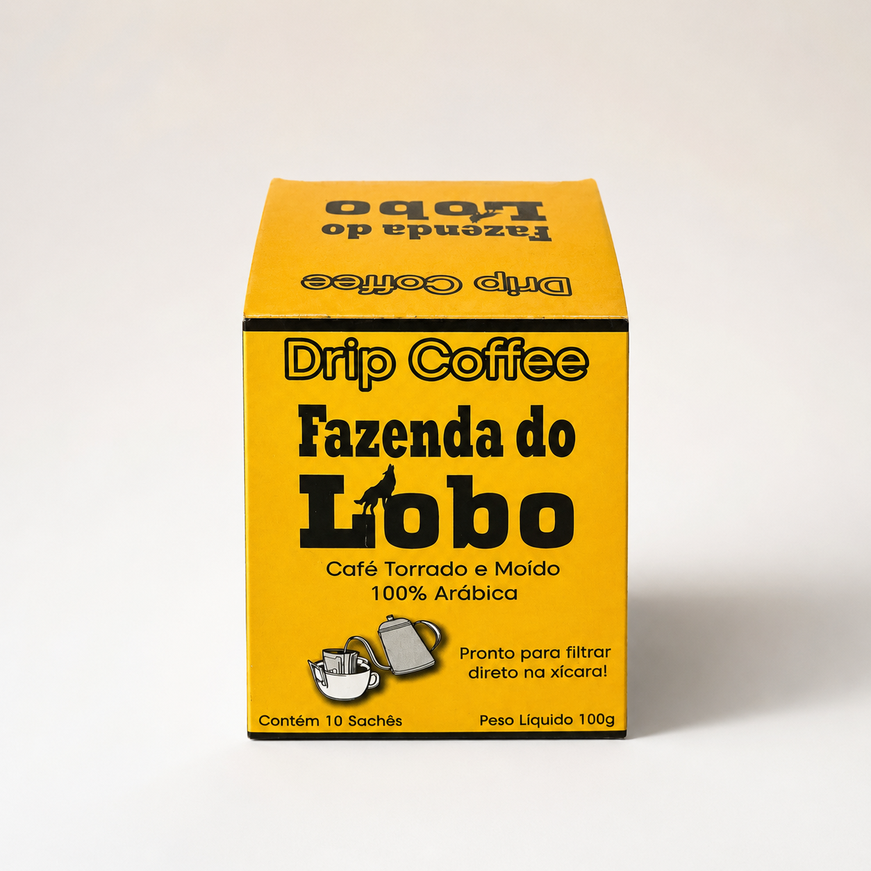 Drip Coffee Café Especial 10 Sachês 100% Arábica Fazenda do Lobo