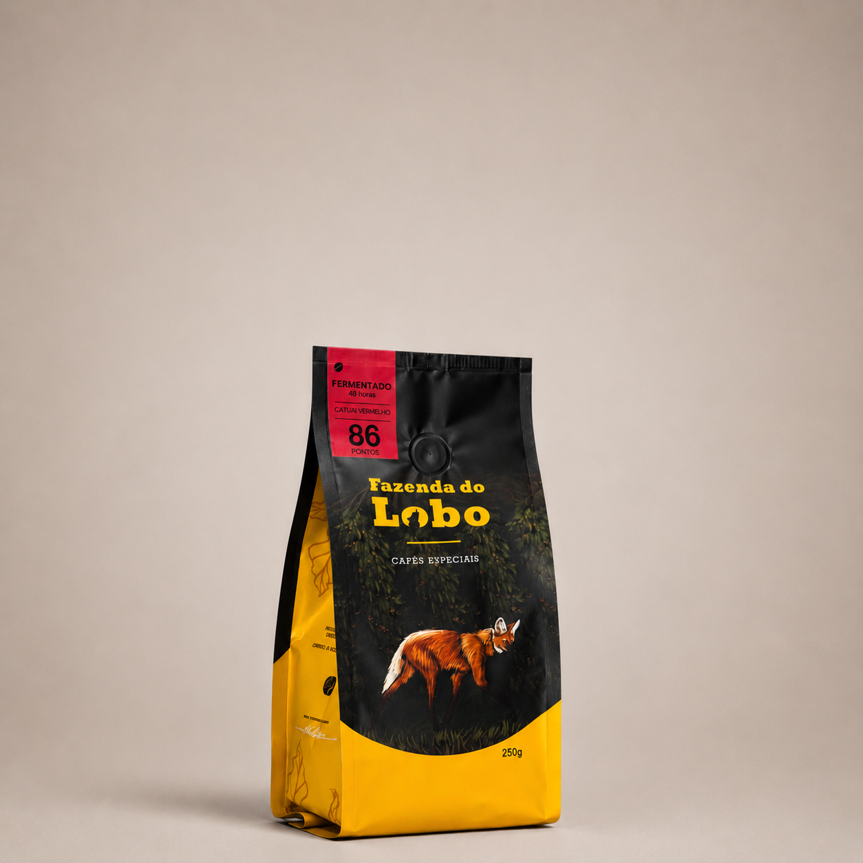 Café Especial 86Pts Fermentado 250g 100% Arábica Fazenda do Lobo