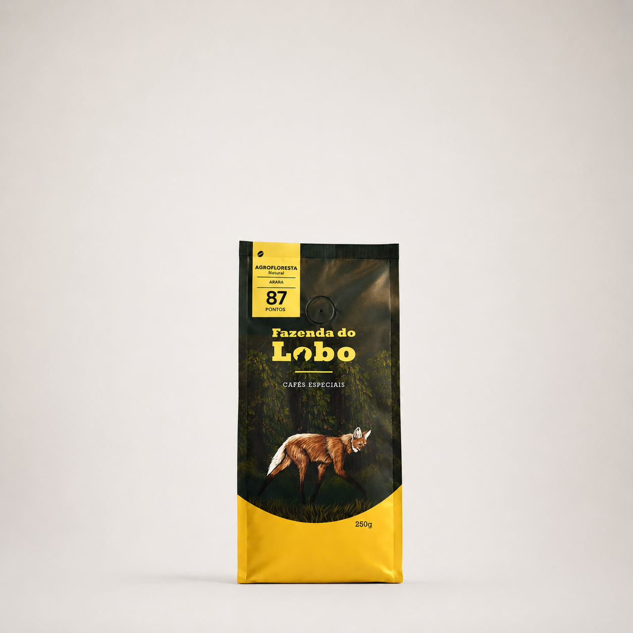 Café Especial 87Pts Agrofloresta 250g 100% Arábica Fazenda do Lobo