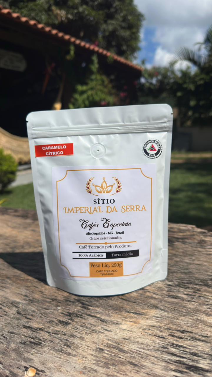 Café especial Sitio Imperial da Serra Caramelo Cítrico 250g