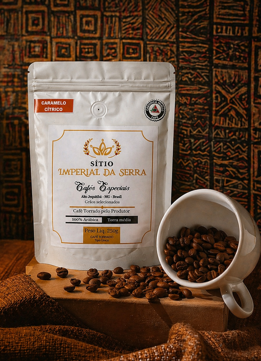 Café especial Sitio Imperial da Serra Caramelo Cítrico 250g