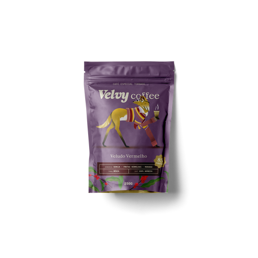 Café Velvy Coffee Veludo Vermelho 250g em Grãos