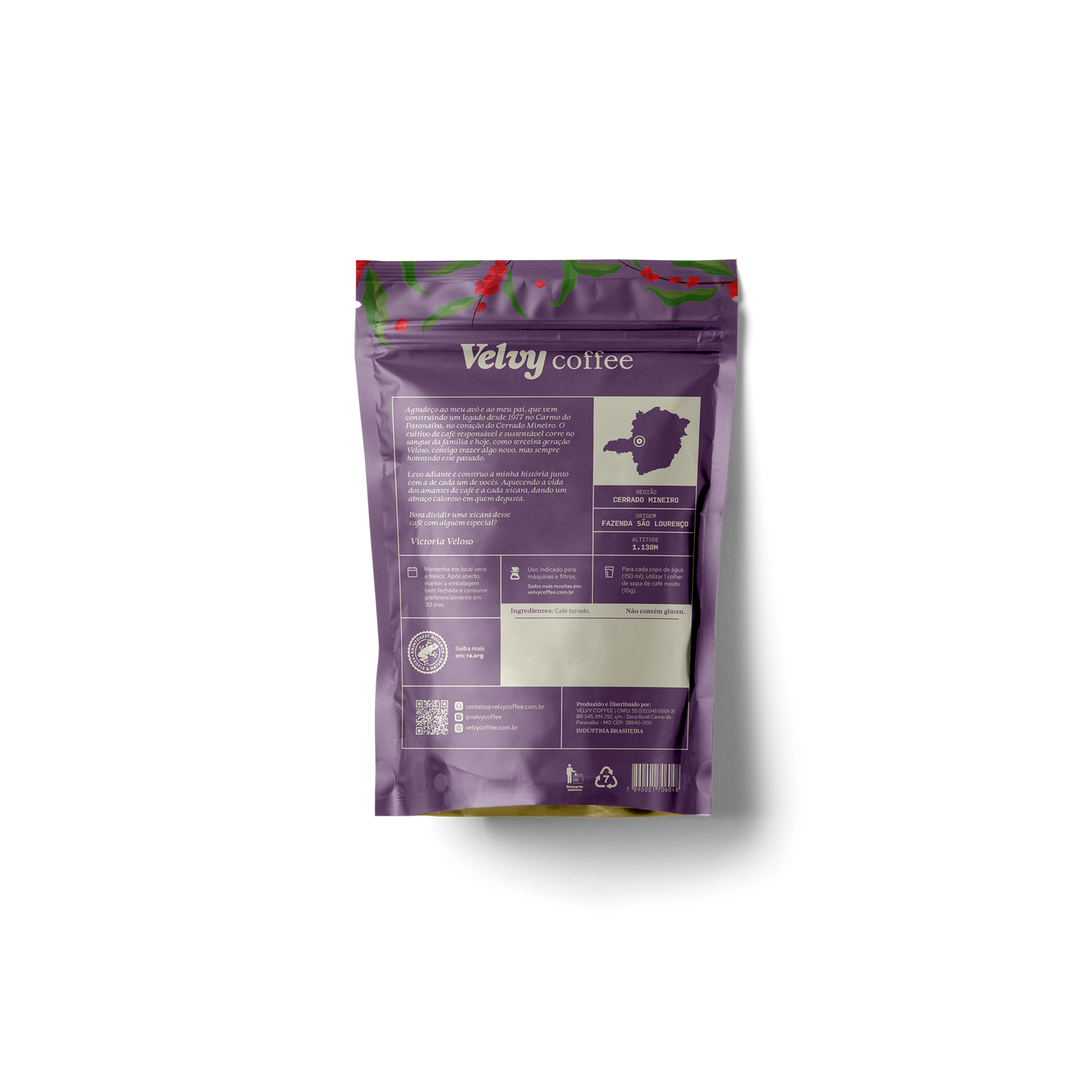 Café Velvy Coffee Veludo Vermelho 250g Moído