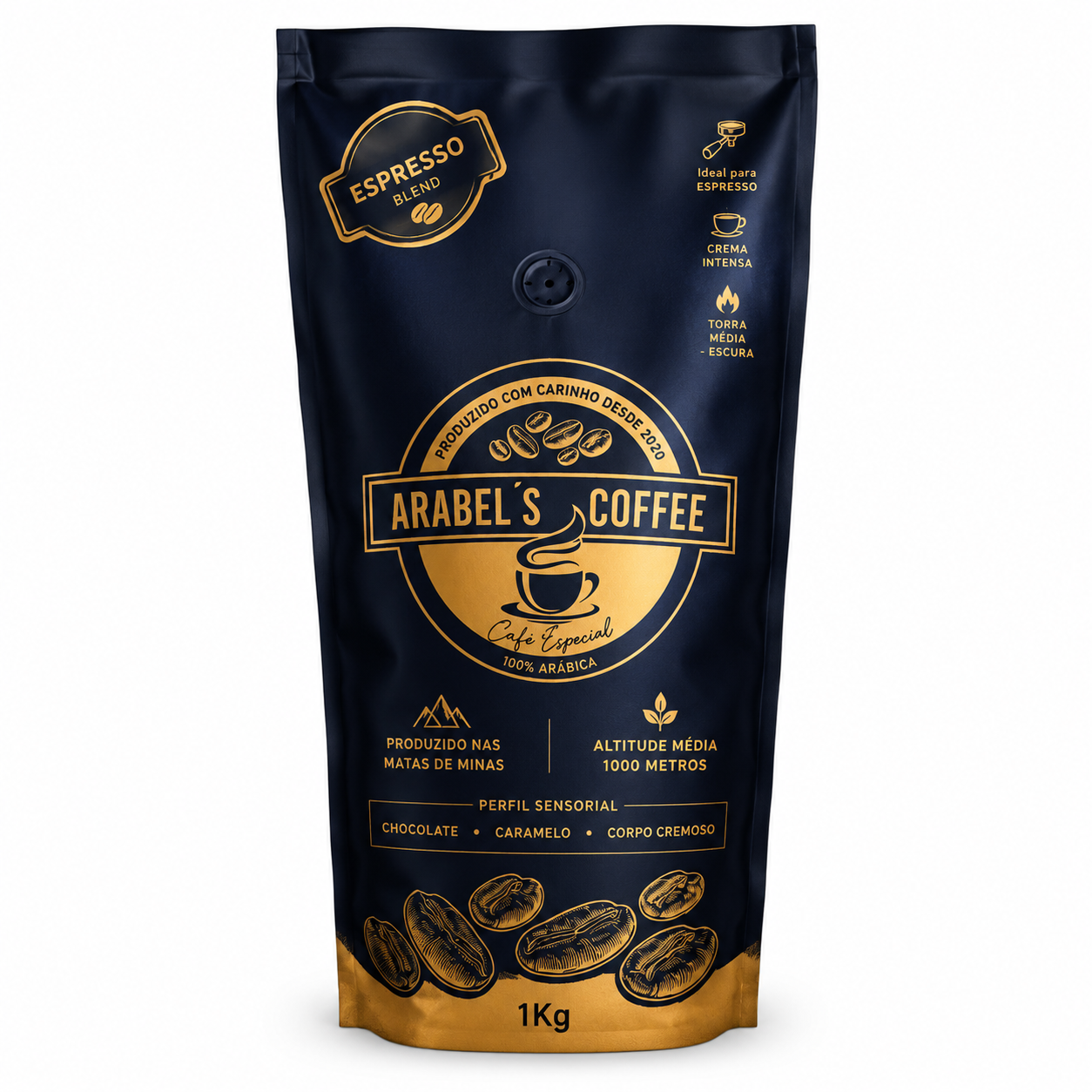 Café Espresso Arabel's Coffee 1kg em grãos