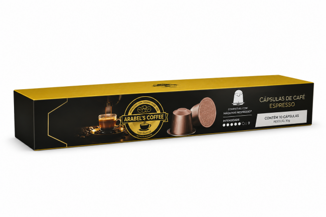 Cápsula compatível com a Nespresso Arabel's Coffee Torra Média
