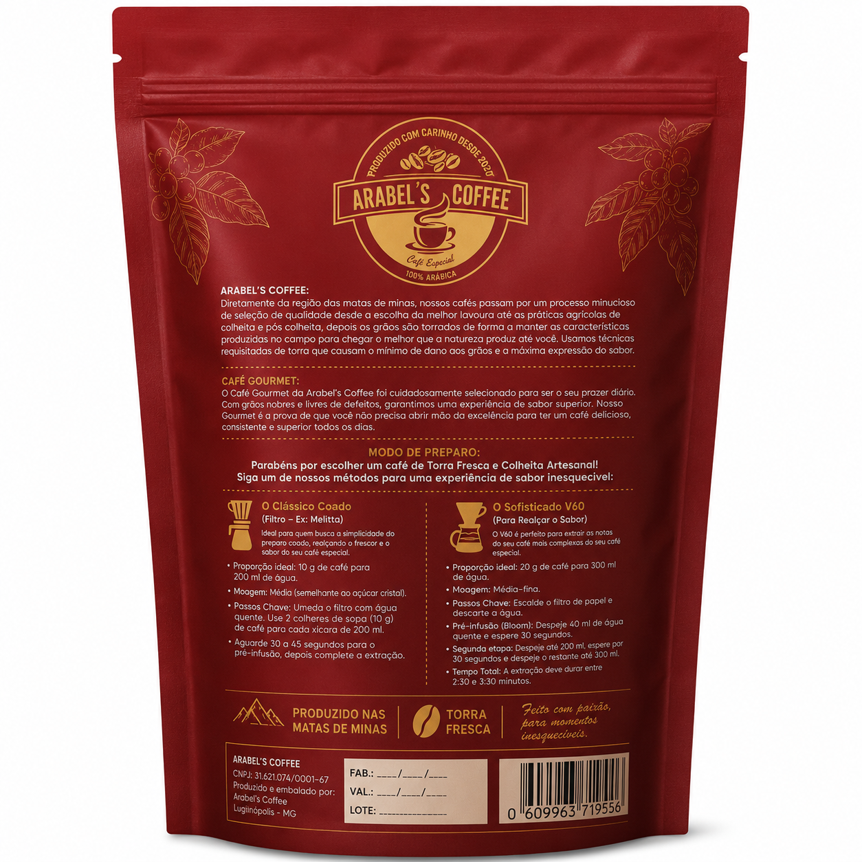 Café Gourmet em Grãos 500g