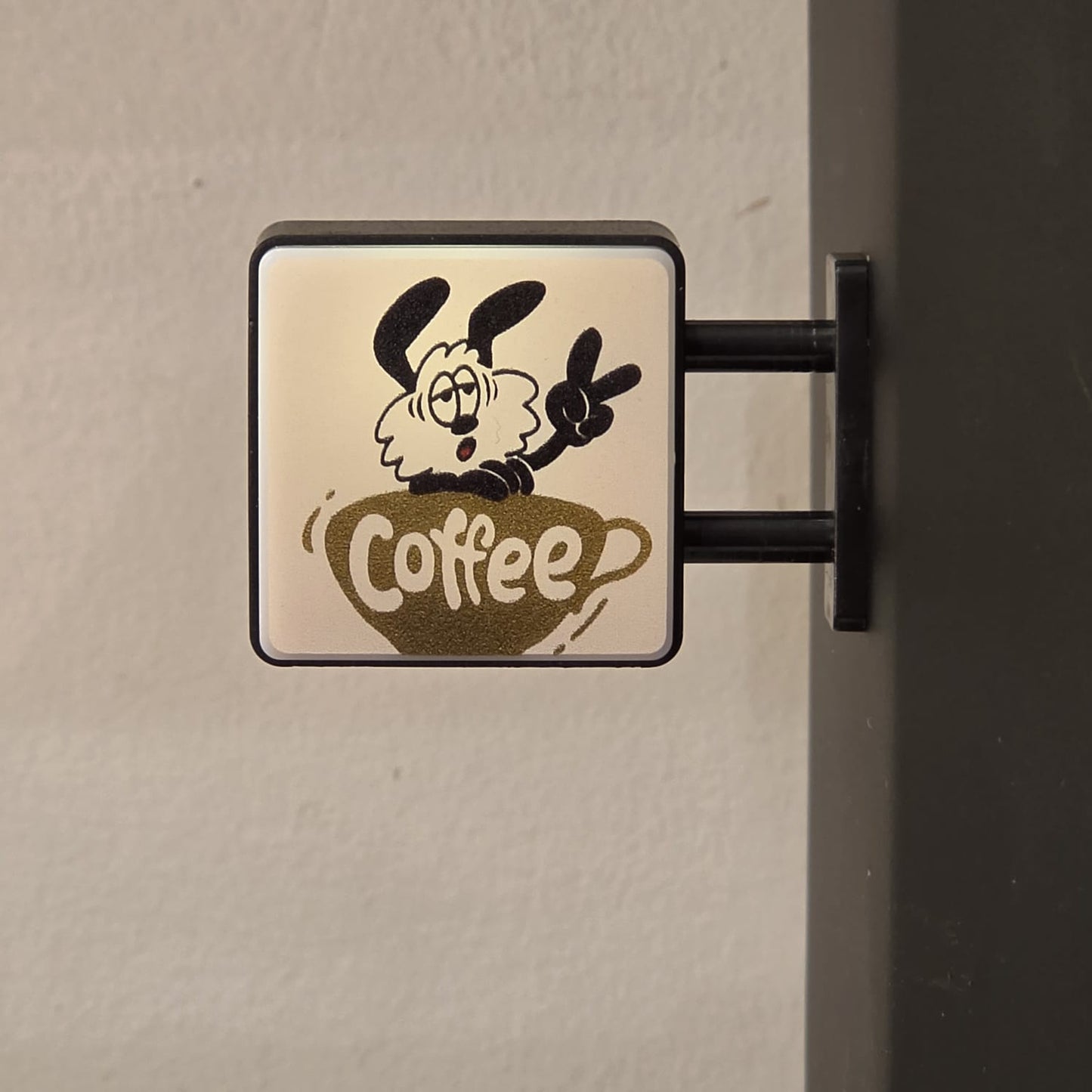 Mini placa decorativa magnética Coffee Coiote