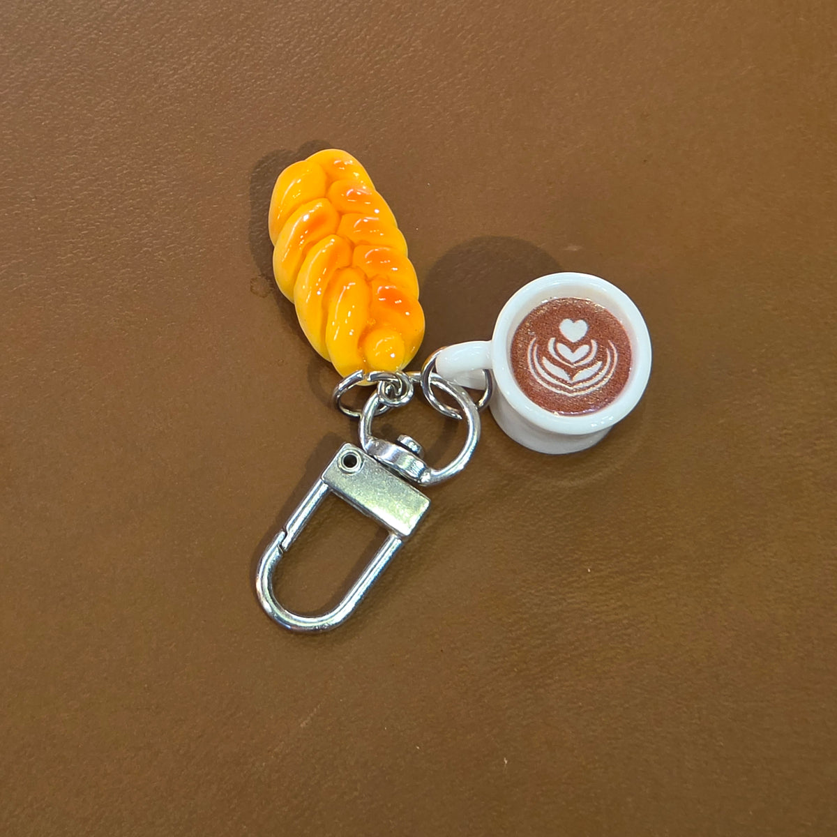 Chaveiro Latte art (Pão)