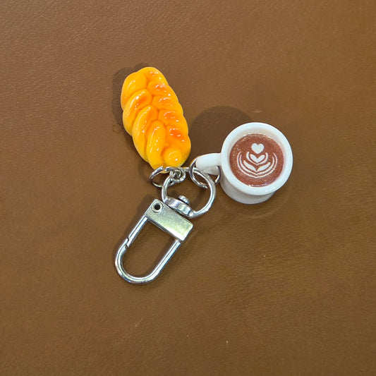 Chaveiro Latte art (Pão)