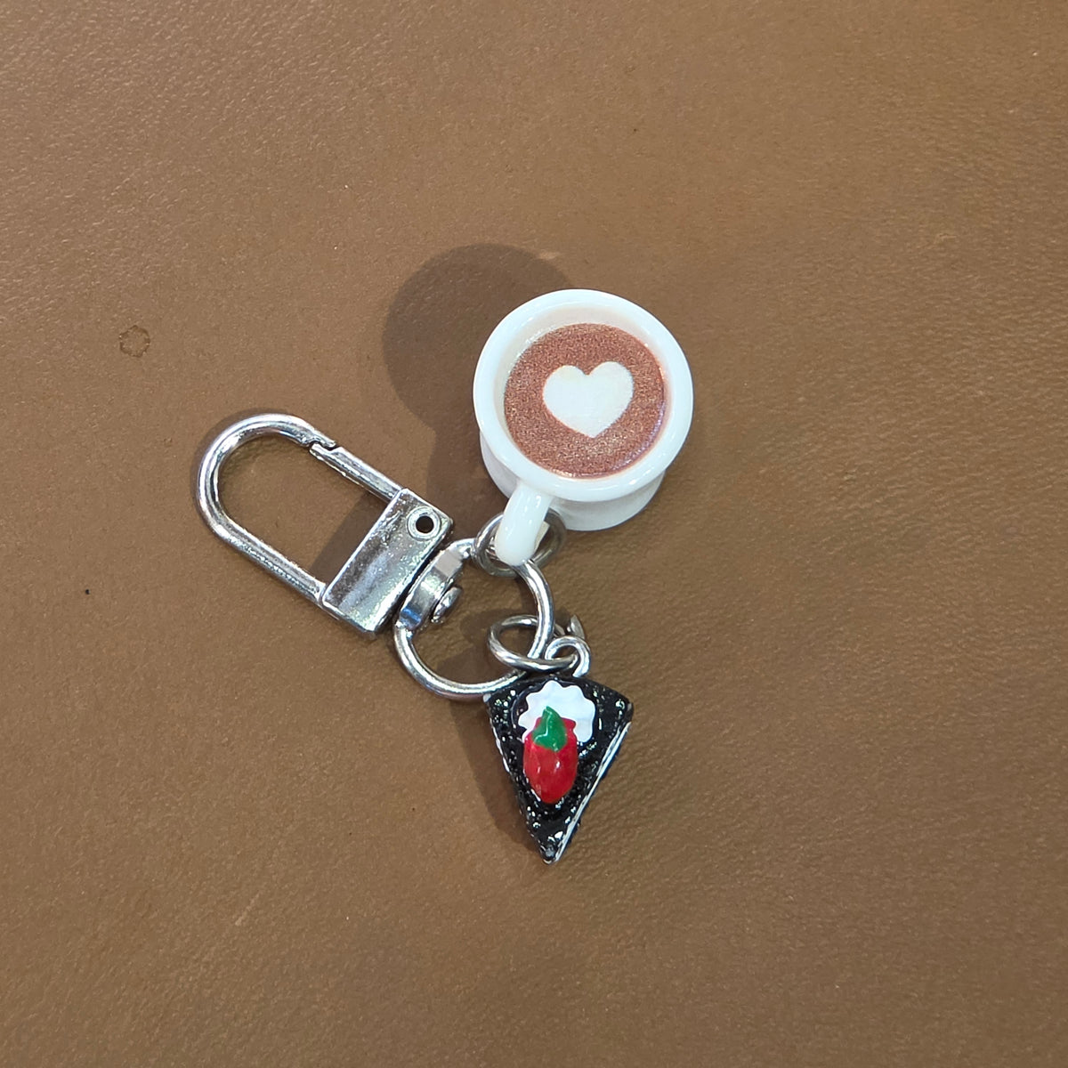 Chaveiro Latte art (Bolo)