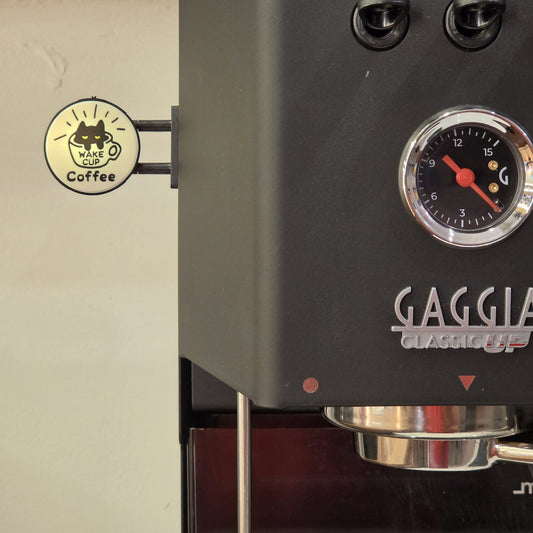 Mini placa decorativa magnética Coffee Gato