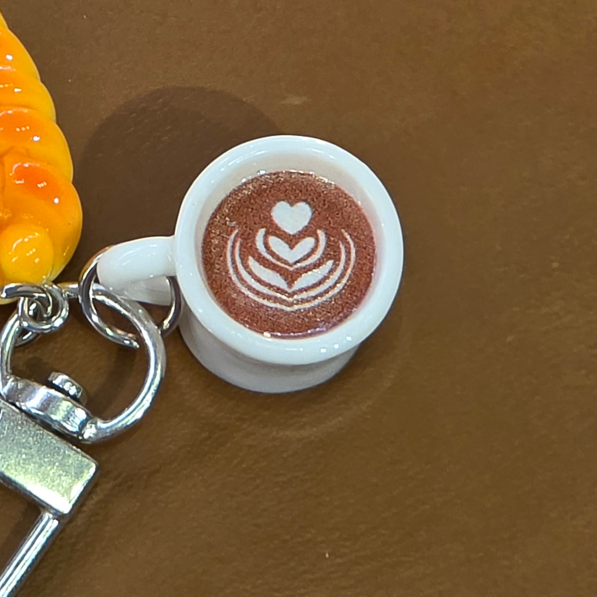 Chaveiro Latte art (Pão)