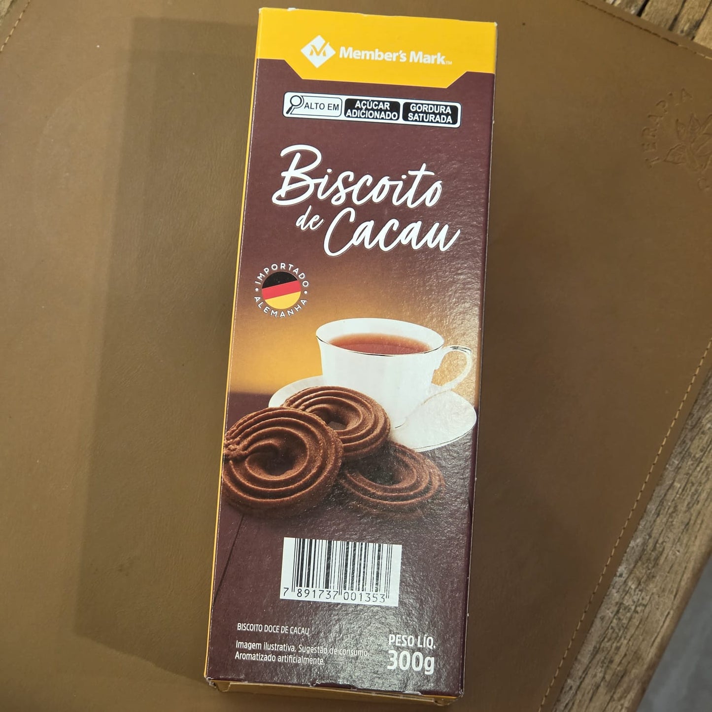 Biscoito de cacau importado da Alemanha 300g