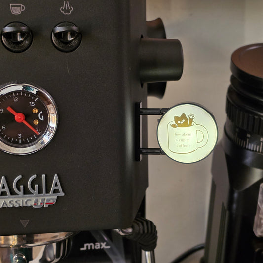 Mini placa decorativa magnética How about a cup of coffee