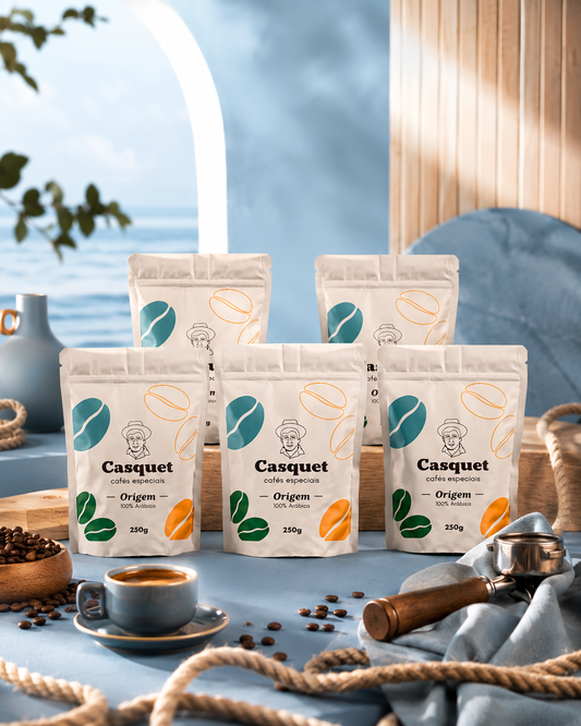Café Especial Torrado em Grãos 100% Arábica 84+ Pontos 1,25kg | Casquet Origem Minas Gerais