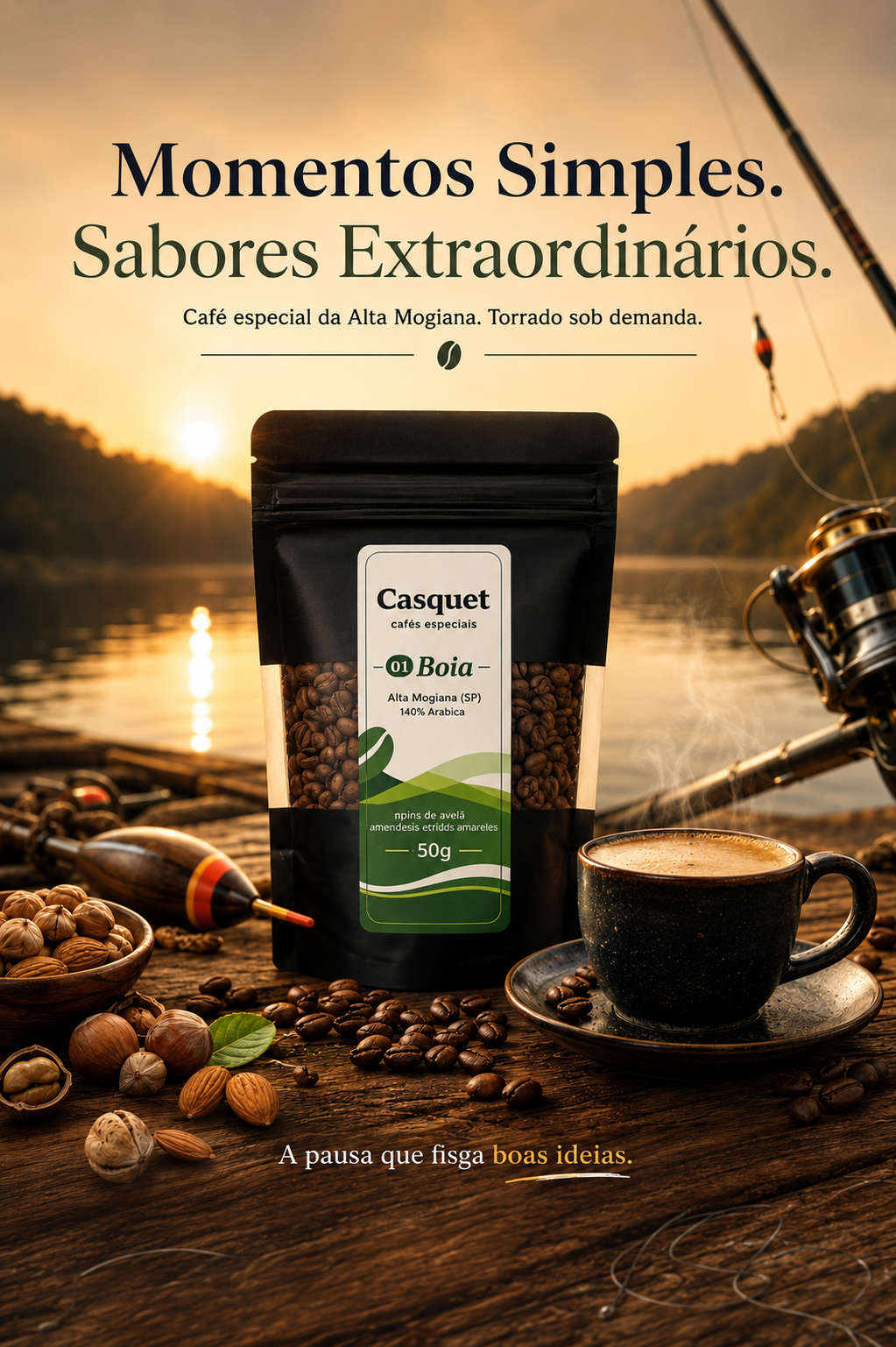Café Especial Casquet Boia 50g Degustação | Café Especial 100% Arábica Alta Mogiana | Torra Média