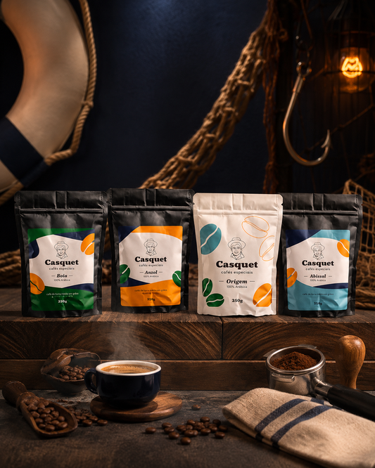 Café Especial Torrado em Grãos 100% Arábica 84+ Pontos 1kg Torra Média | Casquet Kit Degustação