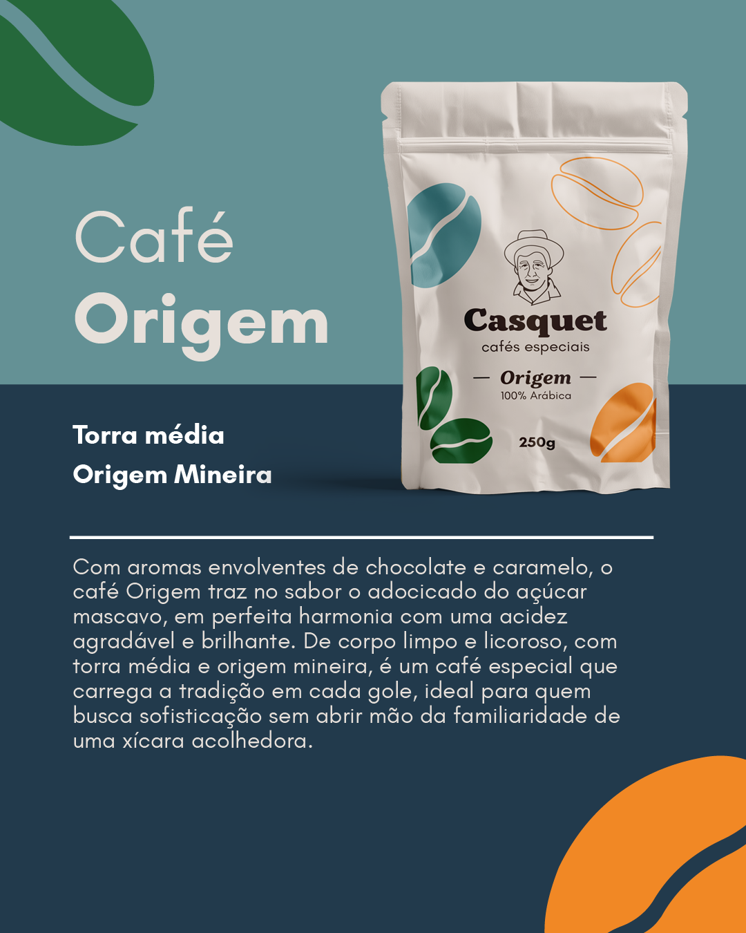 Café Especial Torrado em Grãos 100% Arábica 84+ Pontos 1,25kg | Casquet Origem Minas Gerais