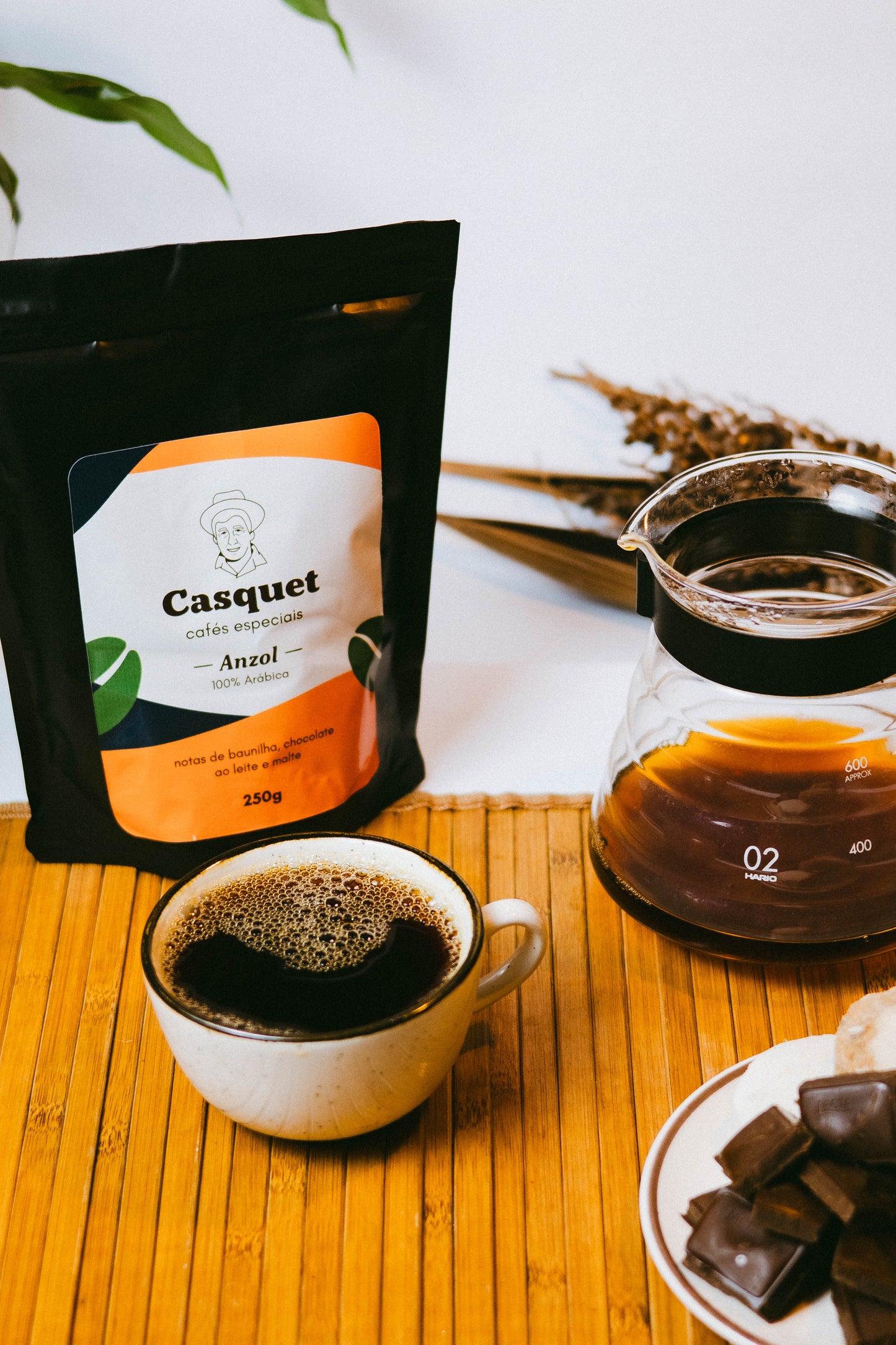 Café Especial Torrado em Grãos 100% Arábica 84+ Pontos 1,25kg | Casquet Anzol Espírito Santo
