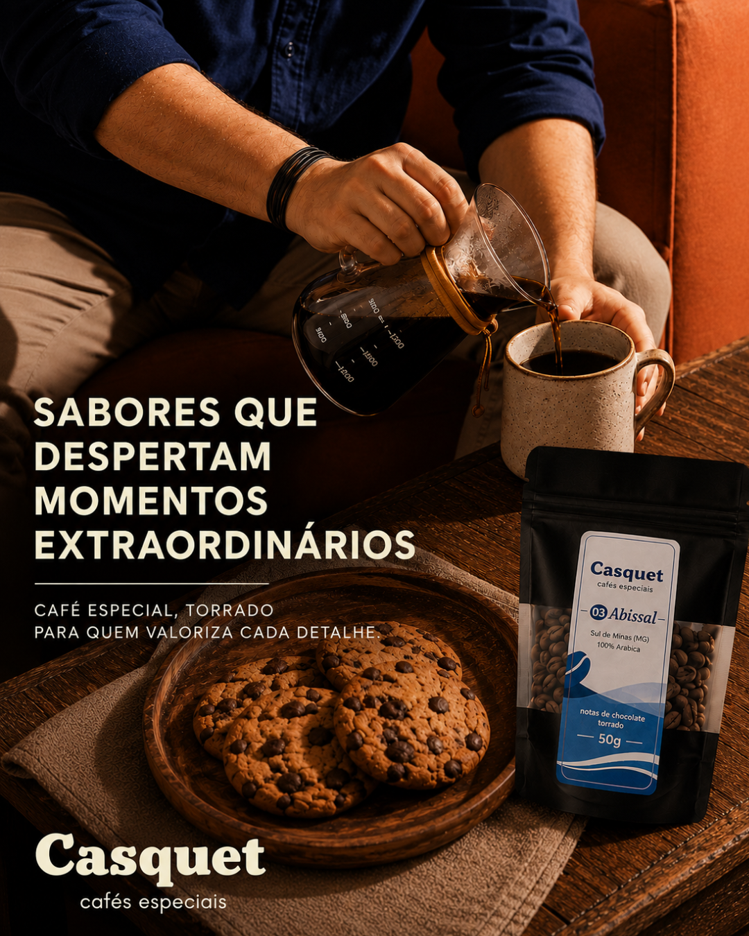 Café Especial Abissal Casquet 50g Degustação | Café Gourmet 100% Arábica de Minas Gerais | Notas de Chocolate