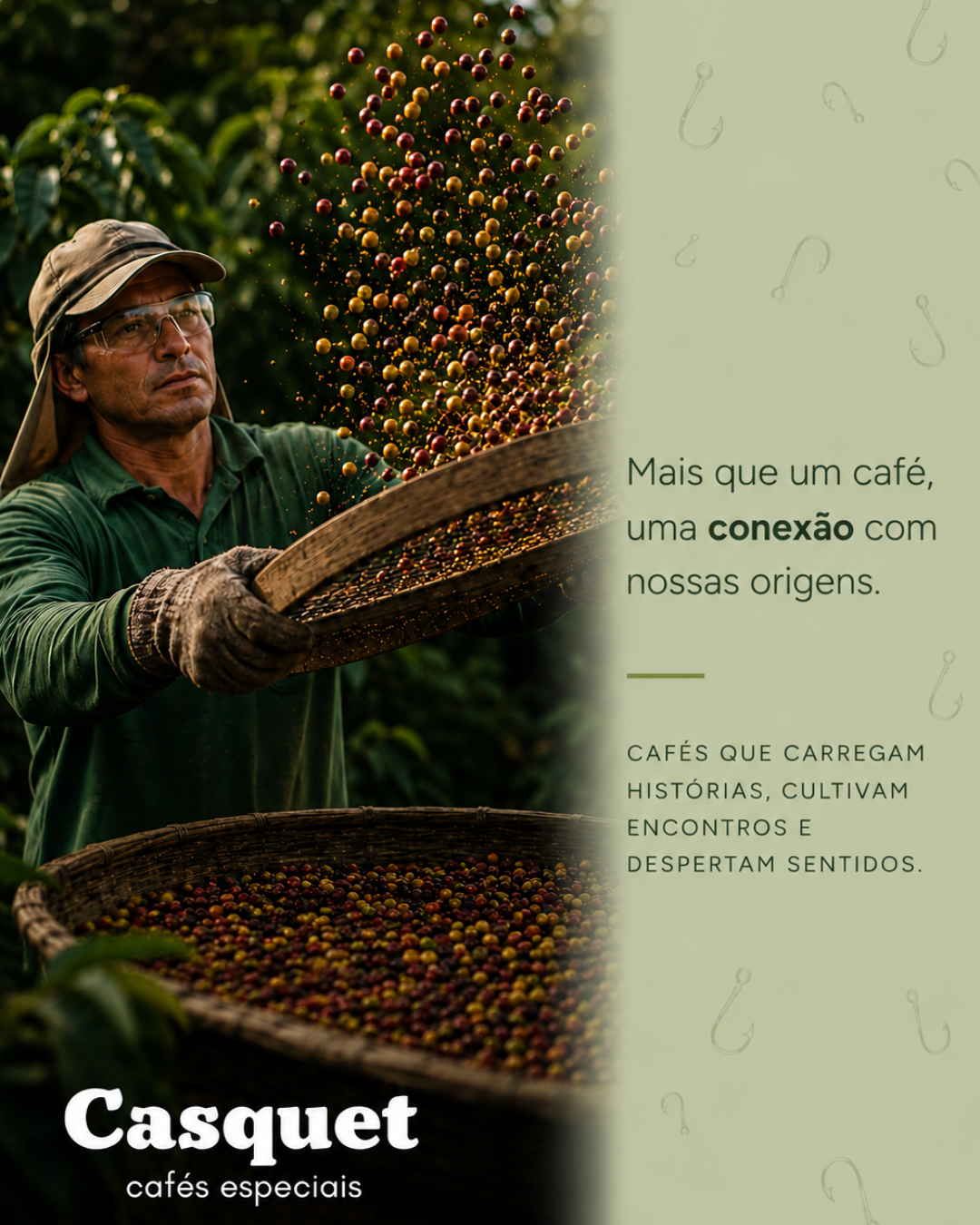Kit Degustação Café Especial 100% Arábica Casquet | 4 Cafés Especiais Torrados | 4 Regiões Microlotes de 50g em Grãos