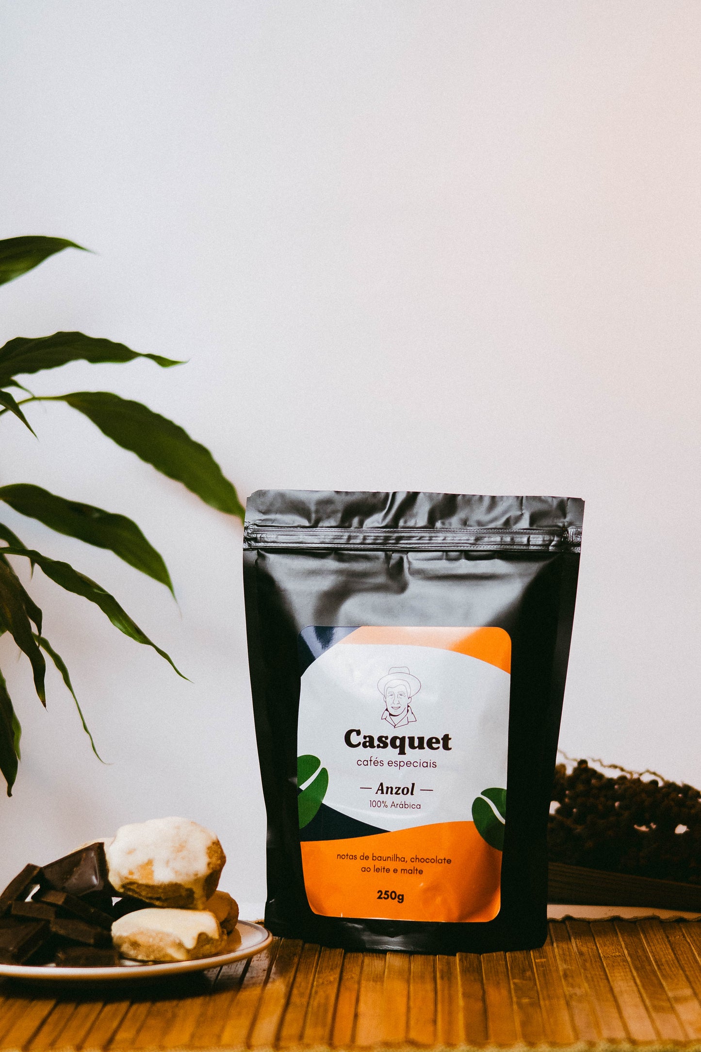 Café Especial 100% Arábica 84+ Pontos 250g | Casquet Anzol Torrado em Grãos