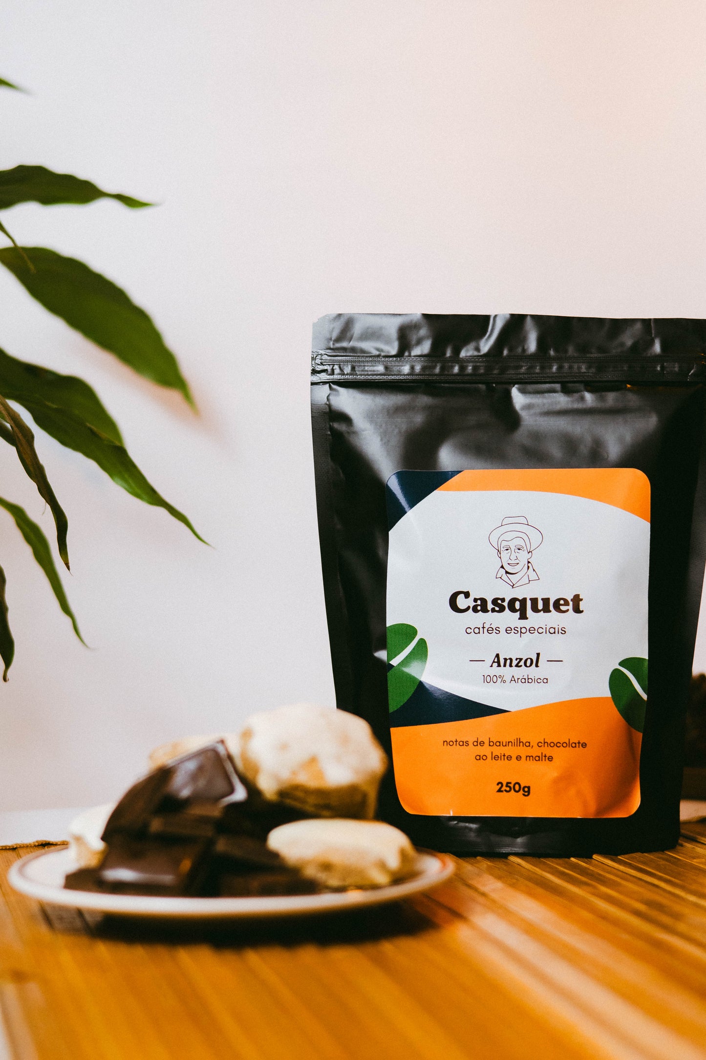 Café Especial 100% Arábica 84+ Pontos 250g | Casquet Anzol Torrado em Grãos