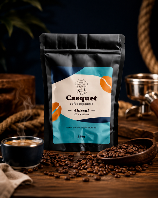 Café Especial 100% Arábica 84+ Pontos 250g | Casquet Abissal Torrado em Grãos