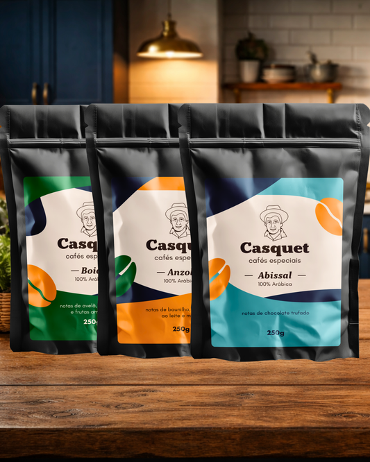 Café Especial Torrado em Grãos 100% Arábica 84+ Pontos 750g Torra Média | Casquet Origens