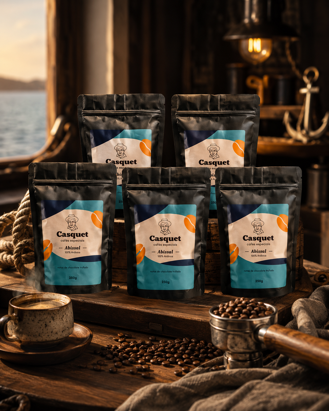Café Especial Torrado em Grãos 100% Arábica 84+ Pontos 1,25kg | Casquet Abissal Minas Gerais