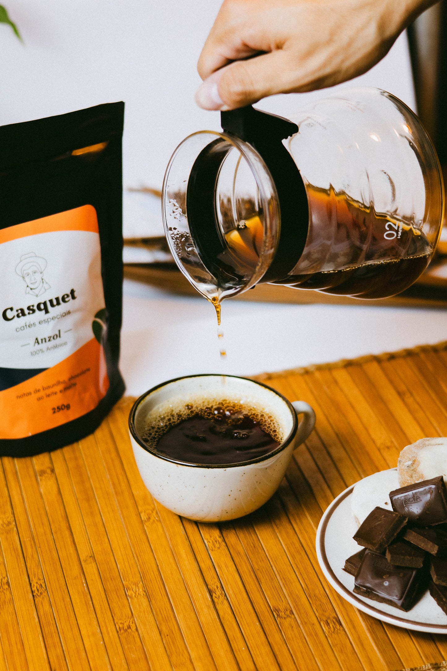 Café Especial 100% Arábica 84+ Pontos 250g | Casquet Anzol Torrado em Grãos