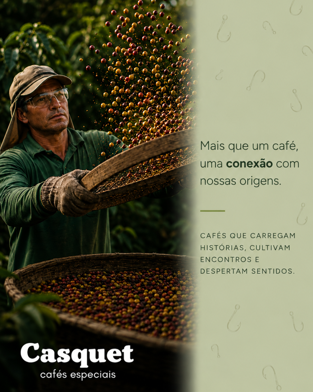 Café Especial Anzol Casquet 50g Degustação | Café Especial 100% Arábica Capixaba | Notas de Baunilha em Grãos
