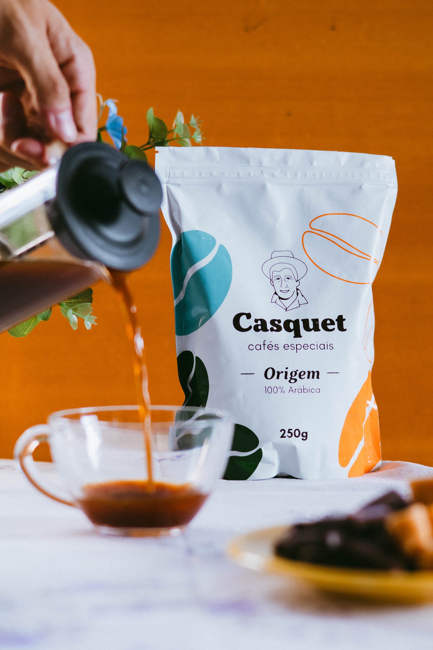 Café Especial 100% Arábica 84+ Pontos 250g | Casquet Origem Torrado em Grãos