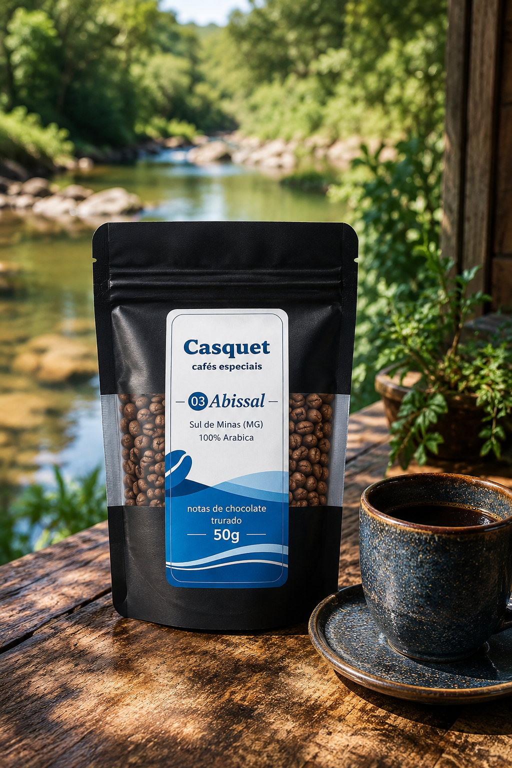 Café Especial Abissal Casquet 50g Degustação | Café Gourmet 100% Arábica de Minas Gerais | Notas de Chocolate