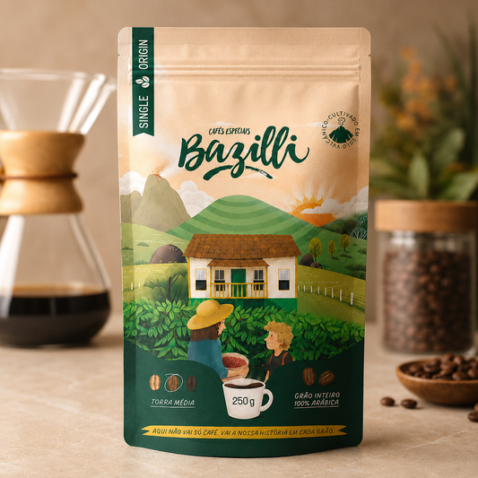 Café Bazilli Torrado em Grãos 250g