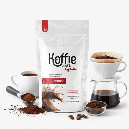 Café Especial Koffie Moído 250gr Torra média com notas de chocolate, caramelo e castanhas