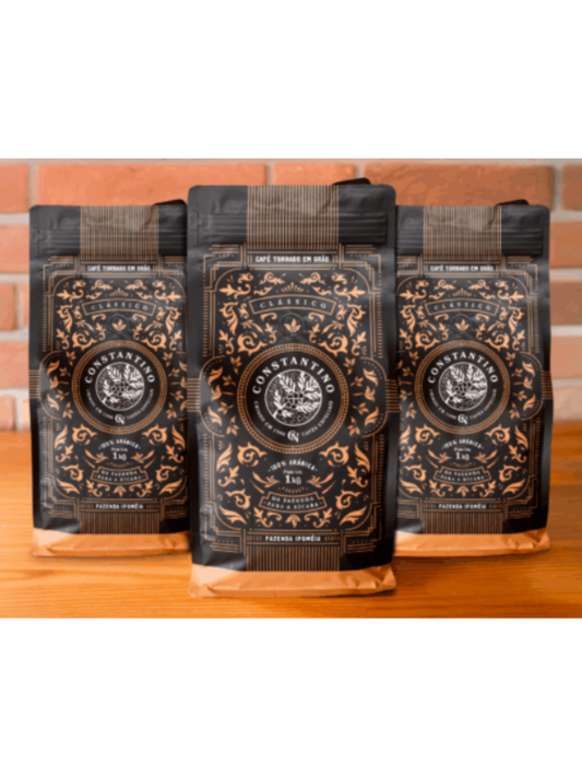 Kit 3 Unidades de Café Constantino 1kg Grãos