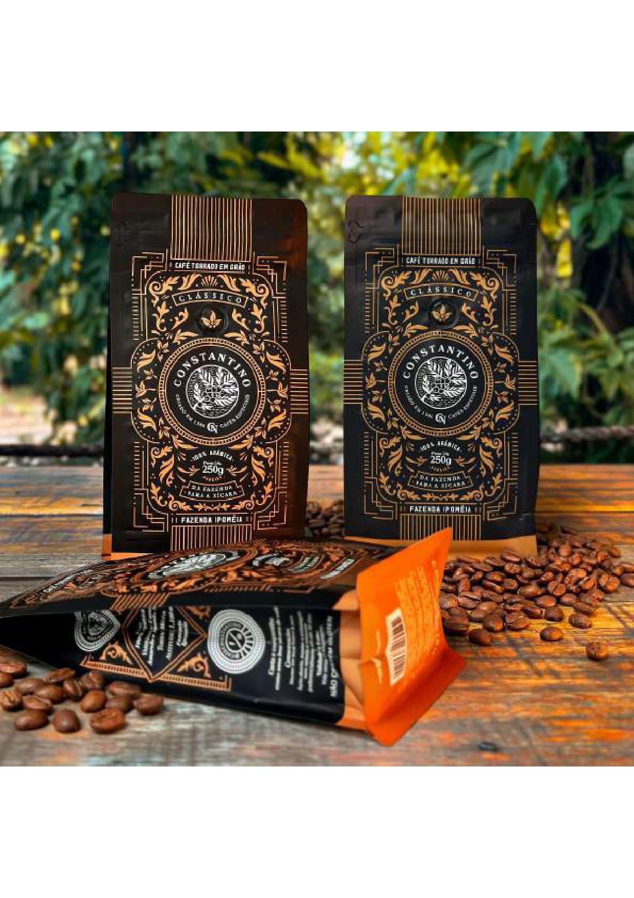 Kit 3 Unidades de Café Constantino 250g Grãos