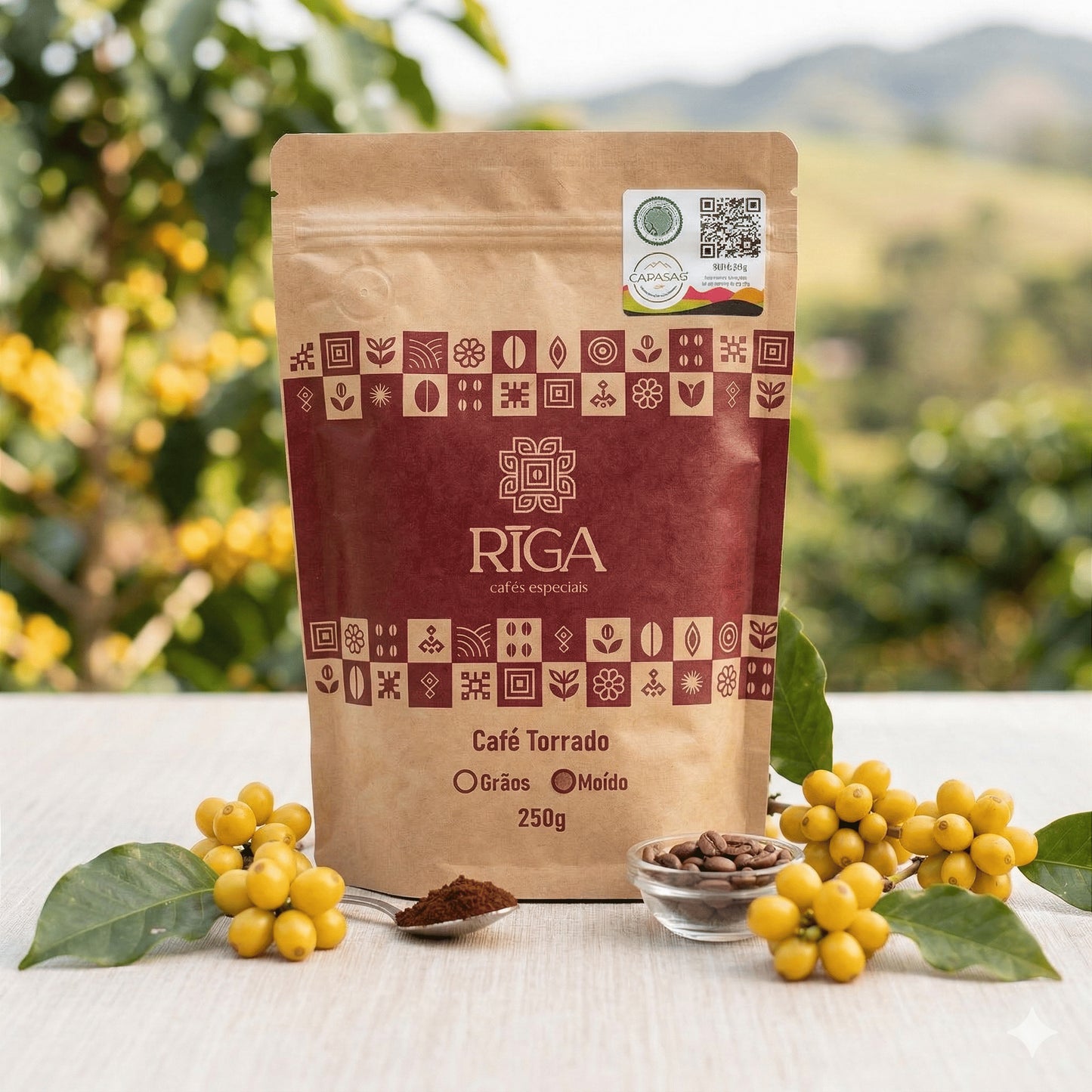 Café Riga Especial Frutas Amarelas em pó 100g  Região do Caparaó