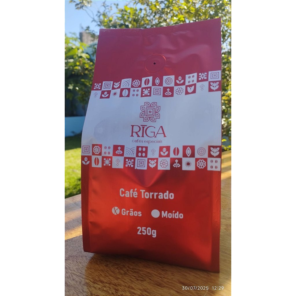 Café Riga Gourmet em grãos 100g  Região do Caparaó