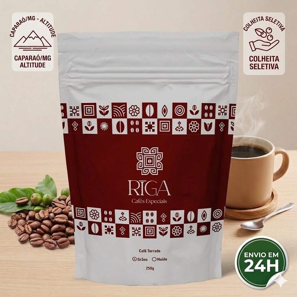 Café Riga Chocolate ao Leite em pó 500g  Região do Caparaó