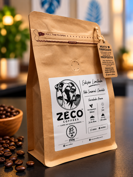 Café Artesanal Zéco Coffees Chocolate Grãos 250g